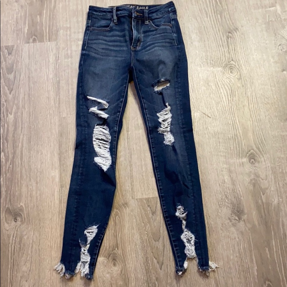 ripped american eagle jeans